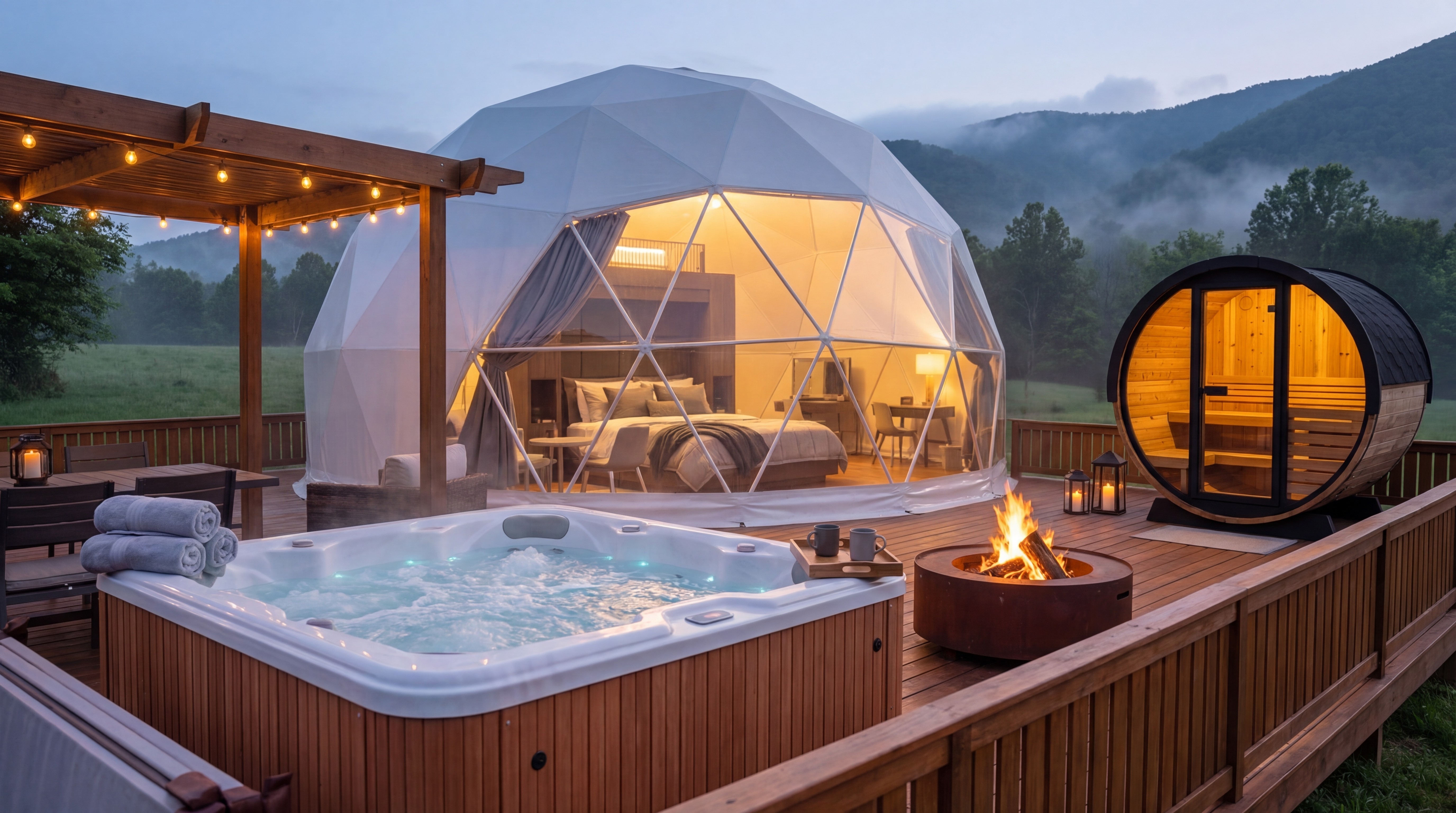 Helios Dome with sauna