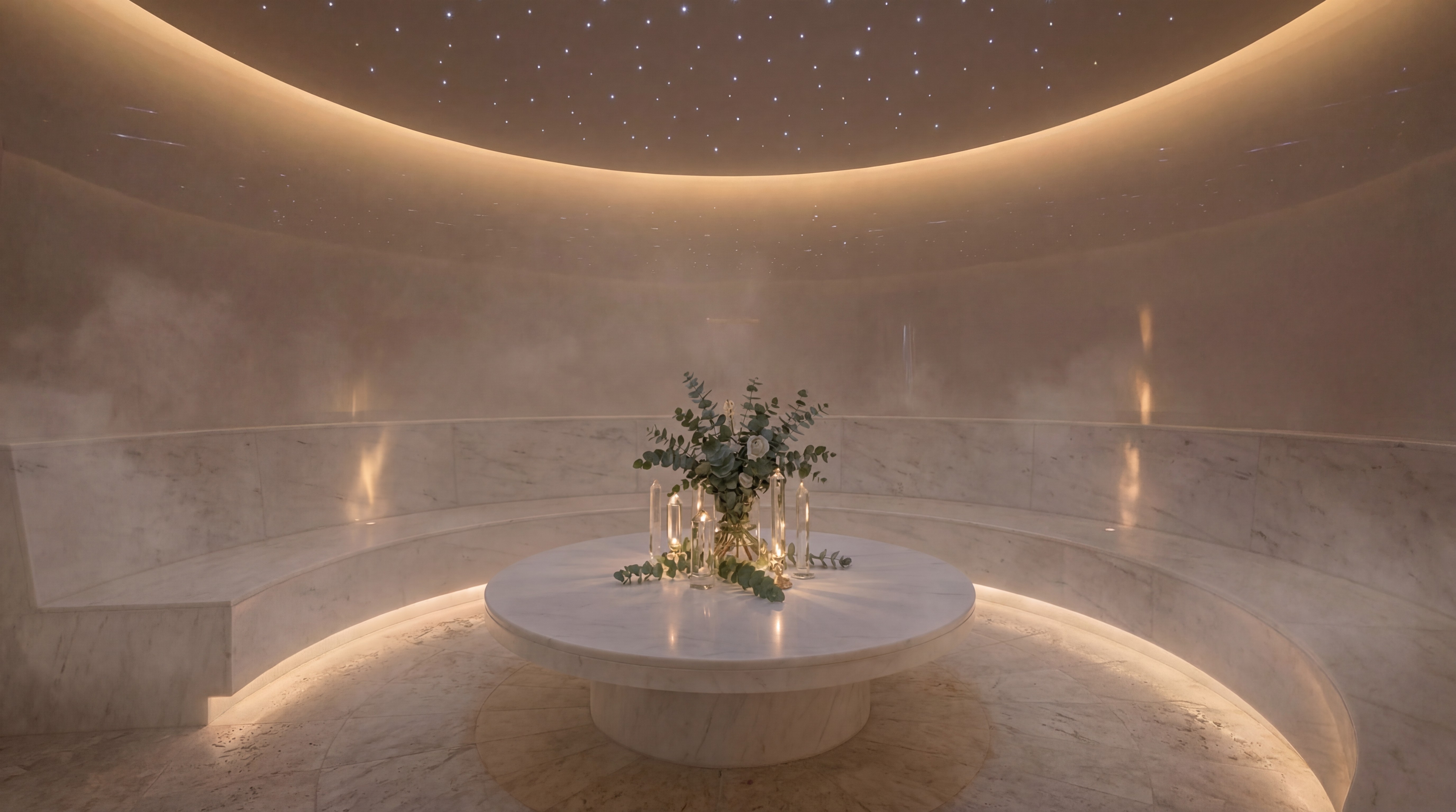 Steam room and wellness center at Moon Station Resort